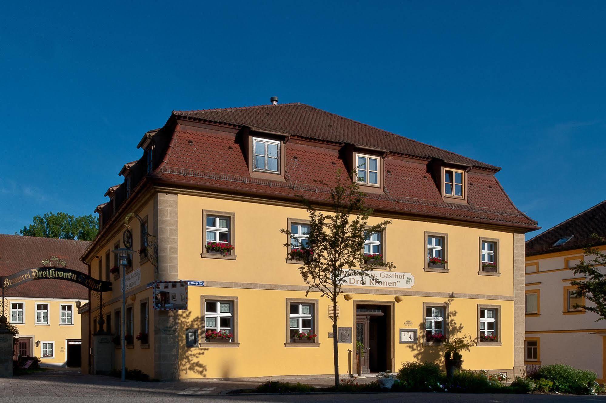 Hotel&Brauereigasthof Drei Kronen Memmelsdorf Exterior foto